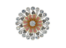 Load image into Gallery viewer, Calendula Pink Crystal Brooch