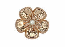 Load image into Gallery viewer, Camellia Rose Metal Brooch