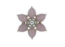 Load image into Gallery viewer, Daffodil Pink Cabochon Brooch