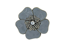 Load image into Gallery viewer, Sakura Grey Enamel Brooch