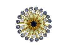 Load image into Gallery viewer, Calendula Gold Crystal Brooch
