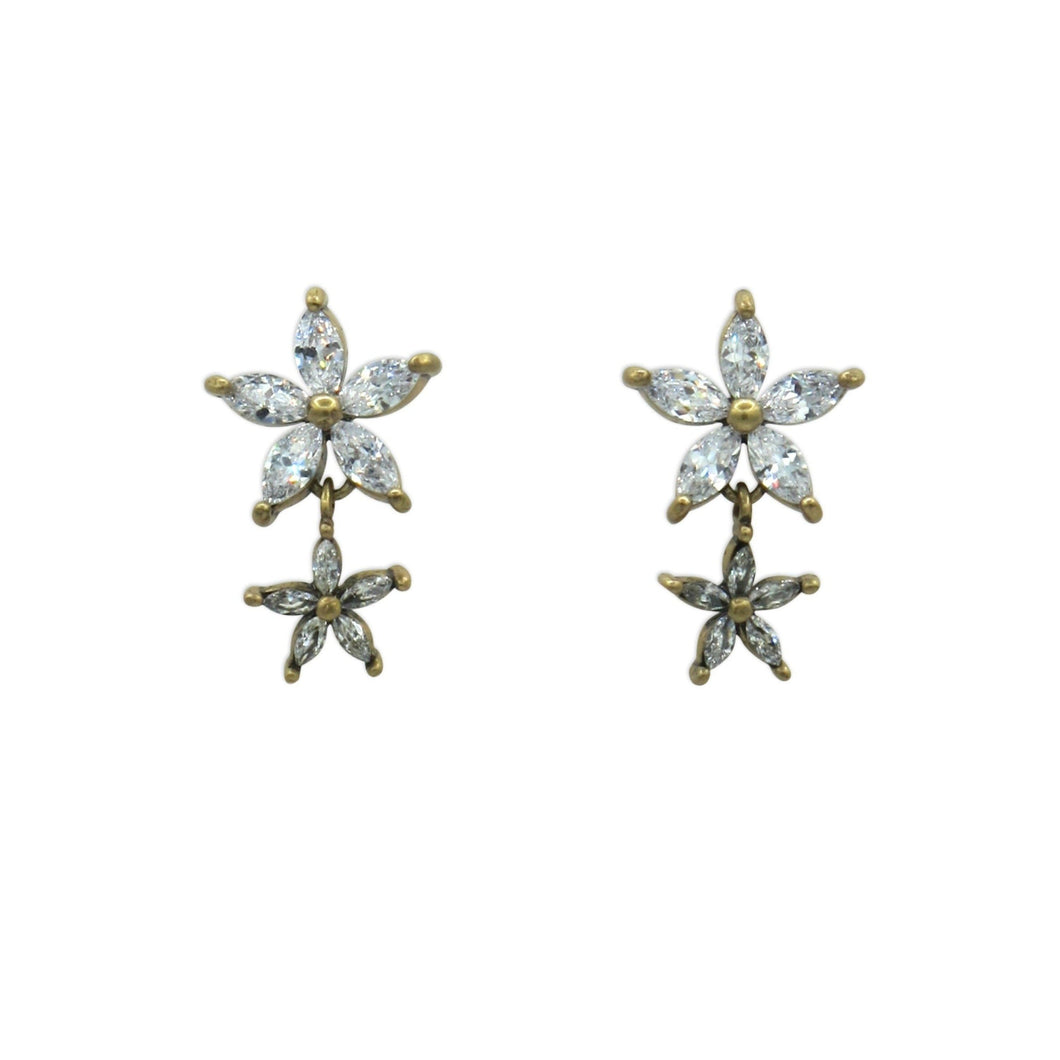 Star Jasmine Gold Earrings