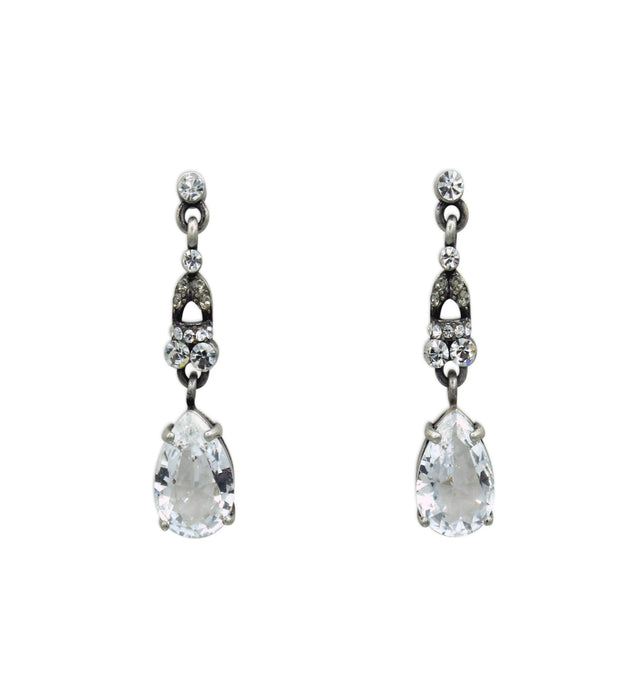 Vintage Drop Crystal Earrings