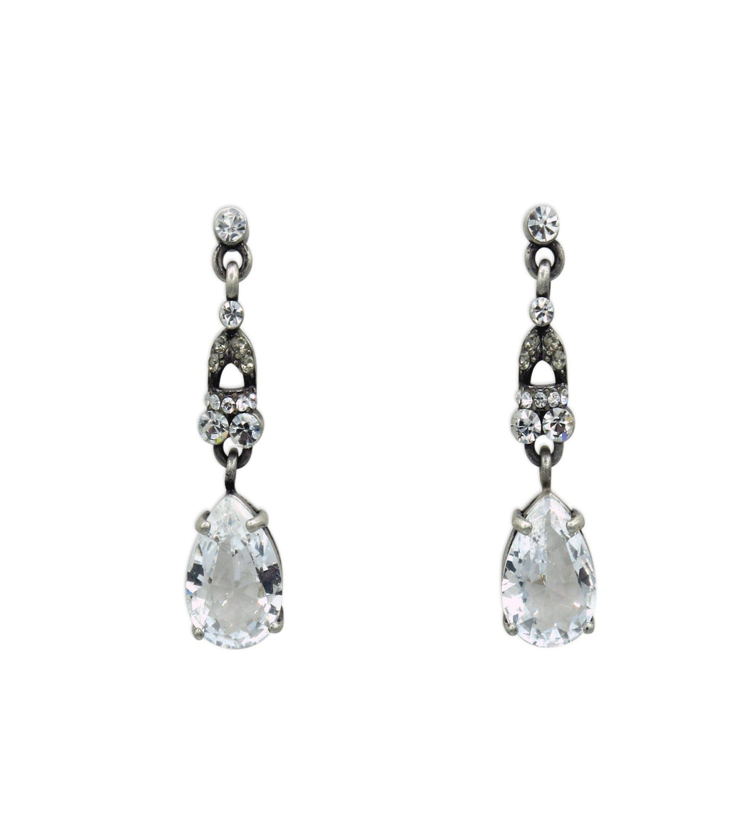 Vintage Drop Crystal Earrings