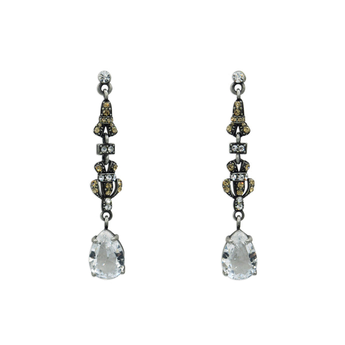 Vintage Long Champagne Earrings