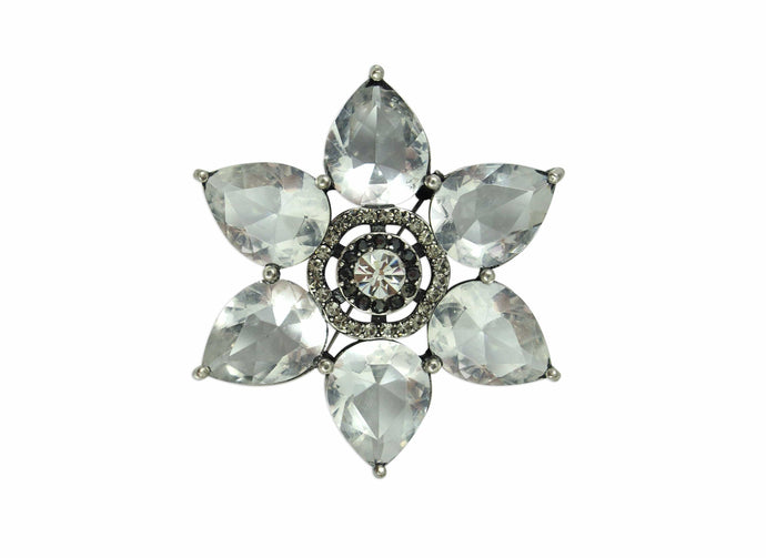 Daffodil Transparent Crystal Brooch 